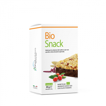 Biosnack Quinoa, Goji, Amaranth und Zartbitterschokolade